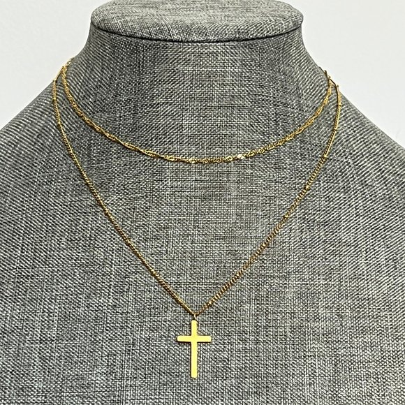 Layered Cross Necklace Women Cross Choker Necklace Faith Jewelry Cross Necklace - Picture 8 of 14